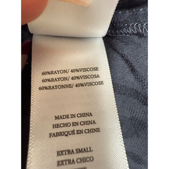 Rails Jasmine Black Shadow Cheetah Print Long Sleeve Mini Dress XS - Picture 8 of 8